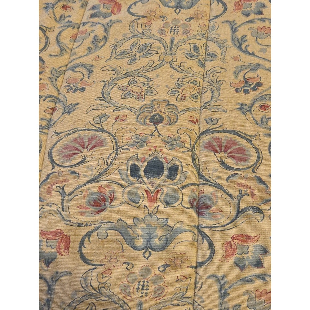 Vtg 90s Ralph Lauren Provence Full Queen Comforter Jacobean Floral Linen‎ Blend
